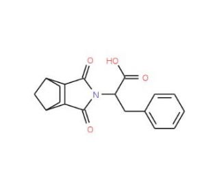 2-(1,3-dioxooctahydro-2H-4,7-methanoisoindol-2-yl)-3-phenylpropanoic acid - chemical structure image