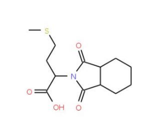 2-(1,3-dioxooctahydro-2H-isoindol-2-yl)-4-(methylthio)butanoic acid - chemical structure image