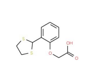 [2-(1,3-dithiolan-2-yl)phenoxy]acetic acid - chemical structure image