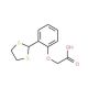 [2-(1,3-dithiolan-2-yl)phenoxy]acetic acid - chemical structure image