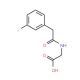2-[1-(3-fluorophenyl)acetamido]acetic acid - chemical structure image