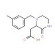 2-[1-(3-Methylbenzyl)-3-oxo-2-piperazinyl]-acetic acid (CAS 1023919-68-7) - chemical structure image