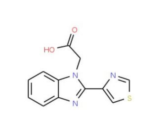 [2-(1,3-thiazol-4-yl)-1H-benzimidazol-1-yl]acetic acid - chemical structure image