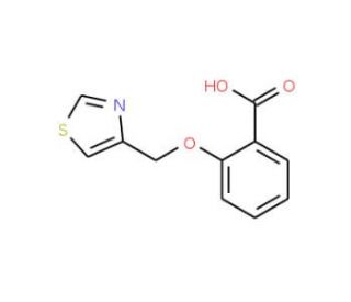 2-(1,3-thiazol-4-ylmethoxy)benzoic acid - chemical structure image
