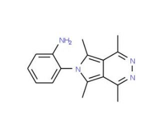 2-(1,4,5,7-Tetramethyl-pyrrolo[3,4-d]pyridazin-6-yl)-phenylamine - chemical structure image