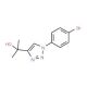 2-(1-(4-Bromophenyl)-1H-1,2,3-triazol-4-yl)propan-2-ol (CAS 1000339-34-3) - chemical structure image