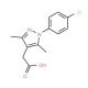 2-[1-(4-chlorophenyl)-3,5-dimethyl-1H-pyrazol-4-yl]acetic acid - chemical structure image