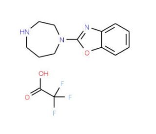 2-(1,4-Diazepan-1-yl)-1,3-benzoxazoletrifluoroacetic acid salt - chemical structure image