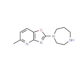 2-(1,4-Diazepan-1-yl)-5-methyl[1,3]oxazolo[4,5-b]-pyridine (CAS 1035840-54-0) - chemical structure image