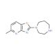 2-(1,4-Diazepan-1-yl)-5-methyl[1,3]oxazolo[4,5-b]-pyridine (CAS 1035840-54-0) - chemical structure image