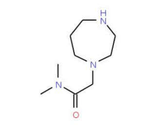 2-(1,4-diazepan-1-yl)-N,N-dimethylacetamide - chemical structure image