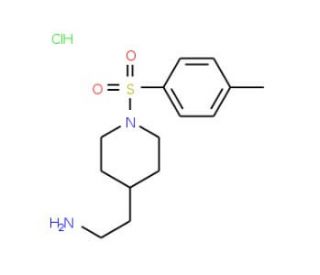 (2-{1-[(4-Methylphenyl)sulfonyl]piperidin-4-yl}ethyl)amine hydrochloride - chemical structure image