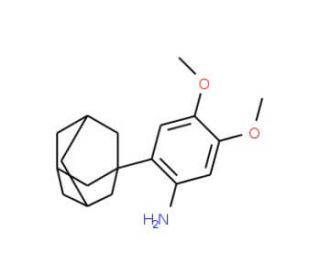 [2-(1-adamantyl)-4,5-dimethoxyphenyl]amine - chemical structure image