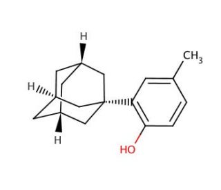 2-(1-Adamantyl)-4-methylphenol (CAS 41031-50-9) - chemical structure image