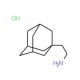 2-(1-adamantyl)ethanamine hydrochloride (CAS 24644-08-4) - chemical structure image
