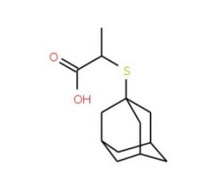 2-(1-Adamantylsulfanyl)propanoic acid - chemical structure image