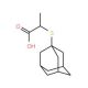 2-(1-Adamantylsulfanyl)propanoic acid - chemical structure image