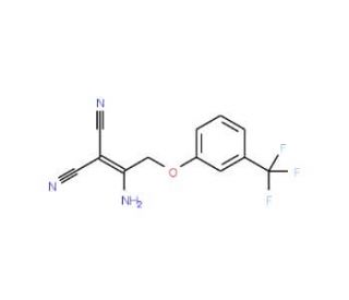 2-{1-Amino-2-[3-(trifluoromethyl)phenoxy]-ethylidene}malononitrile - chemical structure image