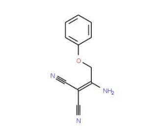 2-(1-Amino-2-phenoxyethylidene)malononitrile - chemical structure image