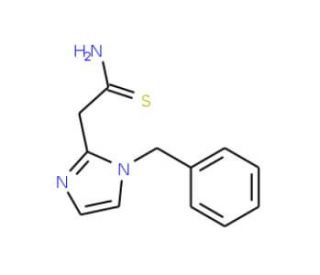2-(1-benzyl-1H-imidazol-2-yl)ethanethioamide - chemical structure image