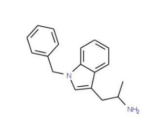 2-(1-Benzyl-1H-indol-3-yl)-1-methyl-ethylamine - chemical structure image