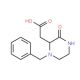 2-(1-Benzyl-3-oxo-2-piperazinyl)acetic acid (CAS 693824-68-9) - chemical structure image