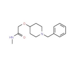 2-(1-Benzyl-4-piperidinyloxy)-N-methylacetamide - chemical structure image