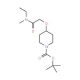 2-(1-Boc-4-piperidinyloxy)-N-ethyl-N-methylacetamide - chemical structure image