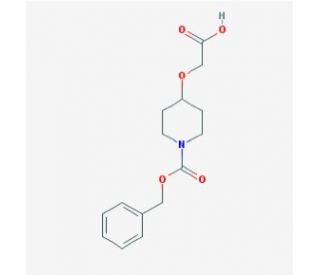 2-(1-Cbz-piperidin-4-yloxy)-acetic acid (CAS 162504-85-0) - chemical structure image