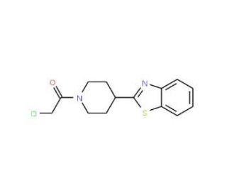 2-[1-(chloroacetyl)piperidin-4-yl]-1,3-benzothiazole - chemical structure image