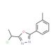 2-(1-chloroethyl)-5-(3-methylphenyl)-1,3,4-oxadiazole - chemical structure image