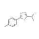 2-(1-chloroethyl)-5-(4-methylphenyl)-1,3,4-oxadiazole - chemical structure image