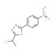 2-(1-chloroethyl)-5-(4-nitrophenyl)-1,3,4-oxadiazole - chemical structure image
