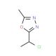 2-(1-chloroethyl)-5-methyl-1,3,4-oxadiazole - chemical structure image