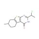 2-(1-chloroethyl)-7-methyl-5,6,7,8-tetrahydro[1]benzothieno[2,3-d]pyrimidin-4(3H)-one - chemical structure image