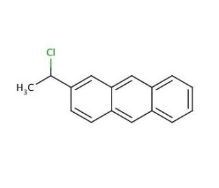 2-(1-Chloroethyl)-anthracene (CAS 57323-33-8) - chemical structure image
