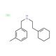 2-(1-Cyclohexen-1-yl)-N-(3-methylbenzyl)-1-ethanamine hydrochloride - chemical structure image