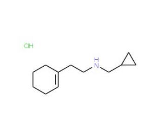 2-(1-Cyclohexen-1-yl)-N-(cyclopropylmethyl)-1-ethanamine hydrochloride - chemical structure image