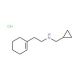 2-(1-Cyclohexen-1-yl)-N-(cyclopropylmethyl)-1-ethanamine hydrochloride - chemical structure image