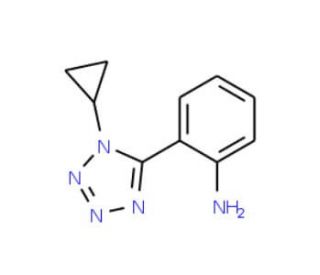 2-(1-cyclopropyl-1H-tetrazol-5-yl)aniline - chemical structure image