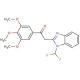 2-[1-(difluoromethyl)-1H-benzimidazol-2-yl]-1-(3,4,5-trimethoxyphenyl)ethanone - chemical structure image