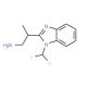 2-[1-(difluoromethyl)-1H-benzimidazol-2-yl]propan-1-amine - chemical structure image