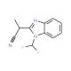 2-[1-(difluoromethyl)-1H-benzimidazol-2-yl]propanenitrile - chemical structure image
