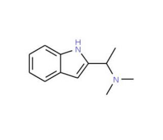2-[1-(Dimethylamino)ethyl]indole (CAS 96286-10-1) - chemical structure image