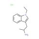 2-(1-Ethyl-1H-indol-3-yl)-1-methyl-ethylaminehydrochloride - chemical structure image