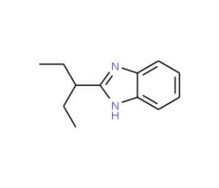 2-(1-ethylpropyl)-1H-benzimidazole - chemical structure image