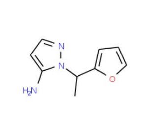 2-(1-Furan-2-yl-ethyl)-2H-pyrazol-3-ylamine - chemical structure image