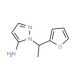 2-(1-Furan-2-yl-ethyl)-2H-pyrazol-3-ylamine - chemical structure image