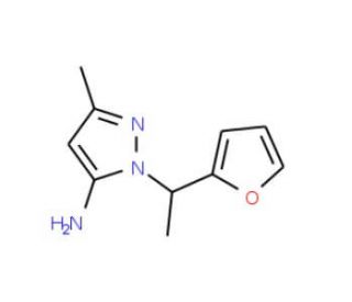 2-(1-Furan-2-yl-ethyl)-5-methyl-2H-pyrazol-3-ylamine - chemical structure image