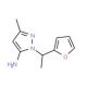 2-(1-Furan-2-yl-ethyl)-5-methyl-2H-pyrazol-3-ylamine - chemical structure image